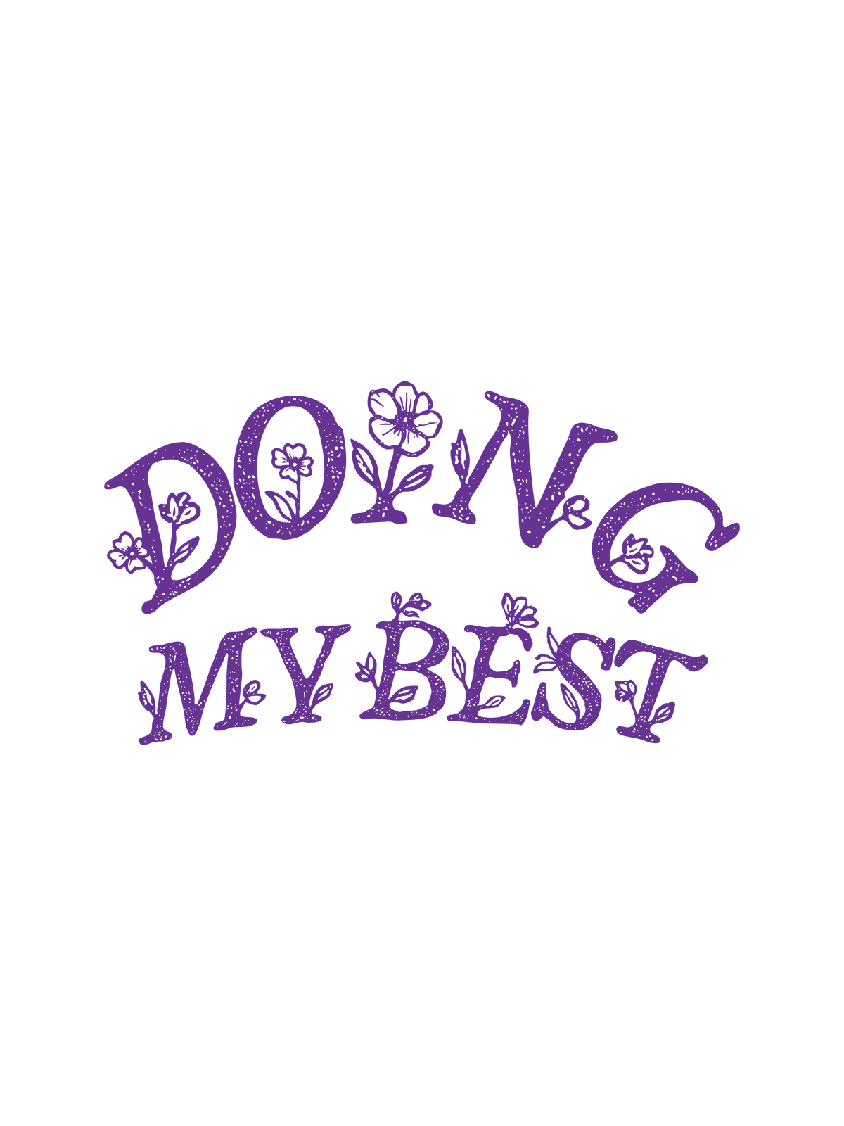 A purple funny graphic with the phrase &