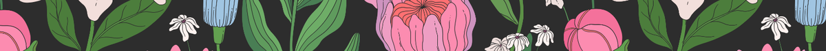 floral banner divider for the Handsome Panther website