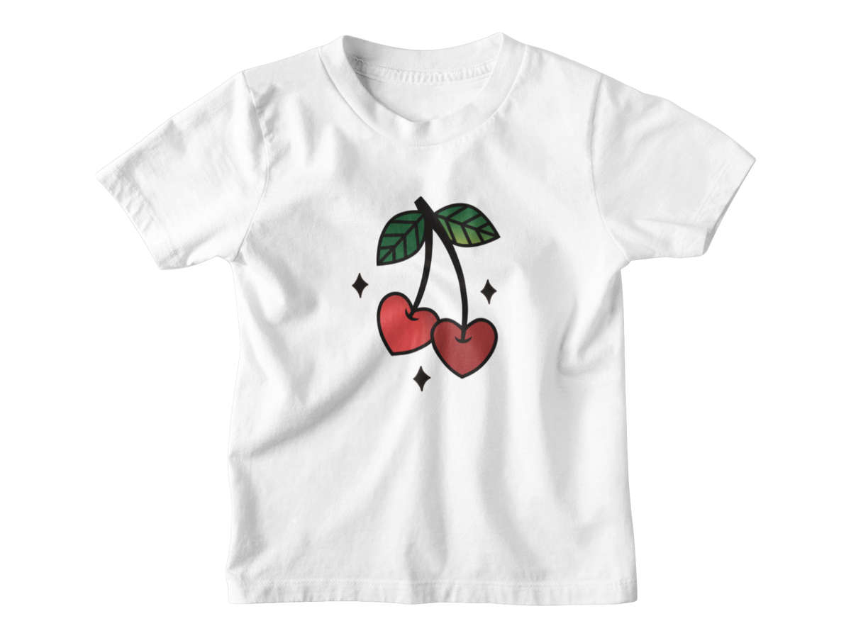 A white short-sleeve kids&