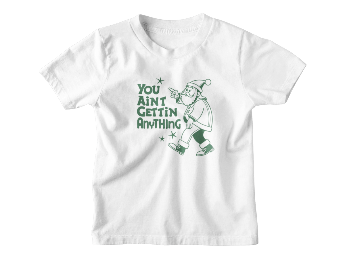A Christmas white short-sleeve kids&