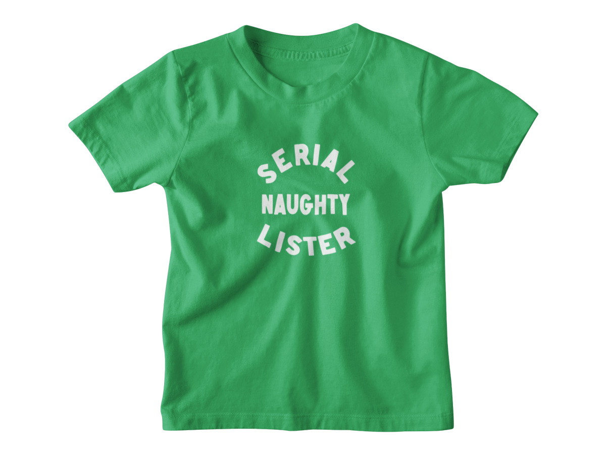 A bright green short-sleeve kids&