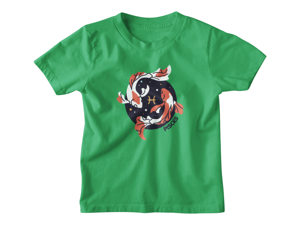 A green short-sleeve kids&