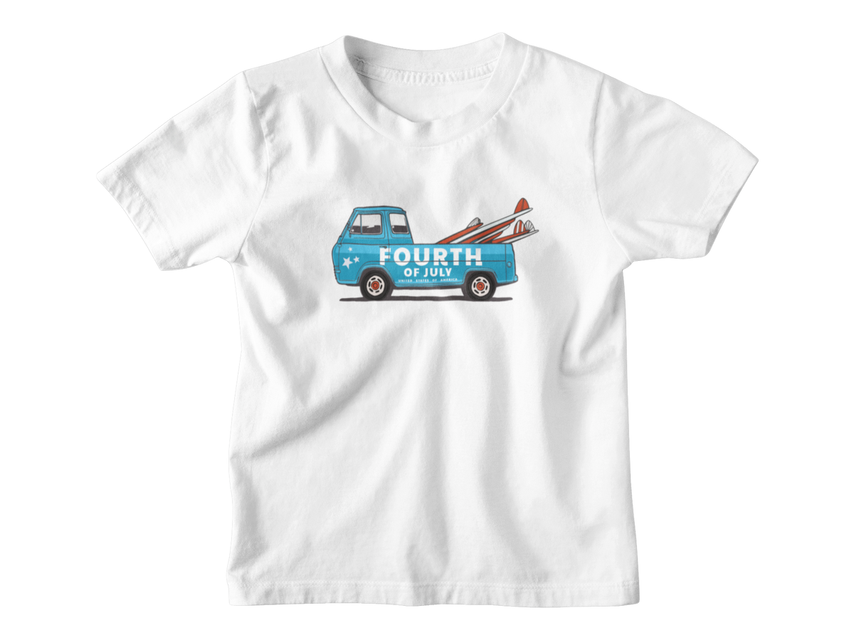 A white short-sleeve kids&