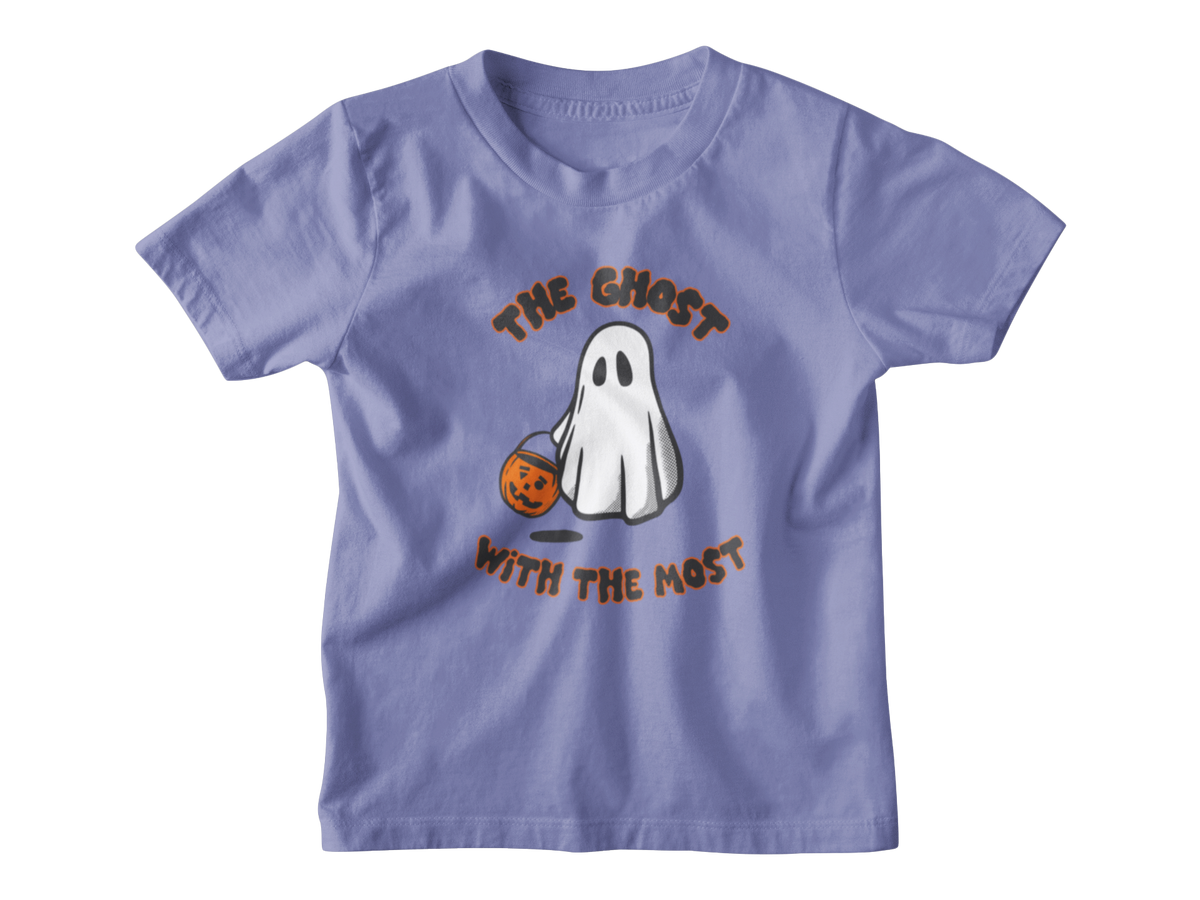 A light periwinkle blue short-sleeve kids&