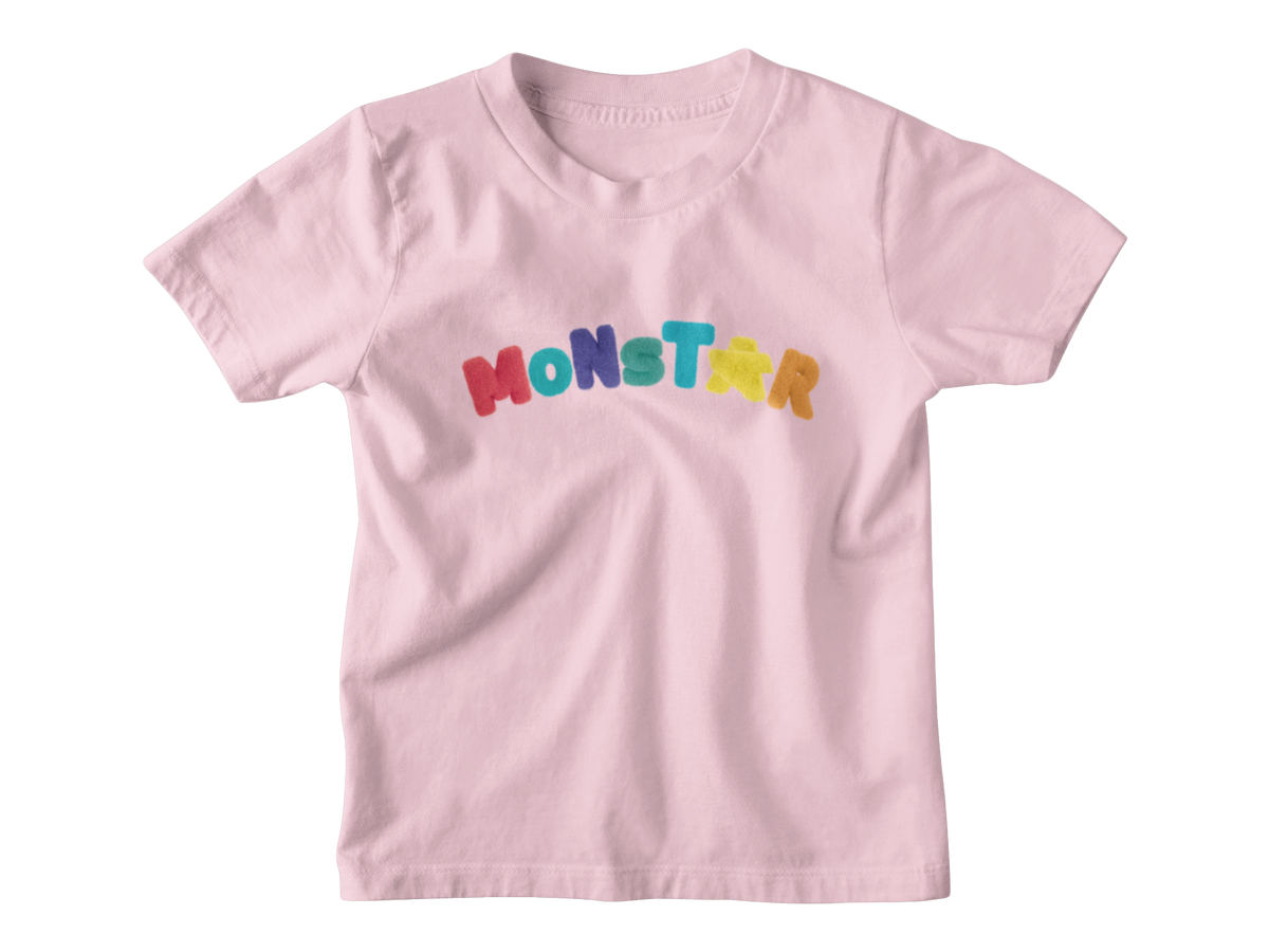A light pink short-sleeve kids&