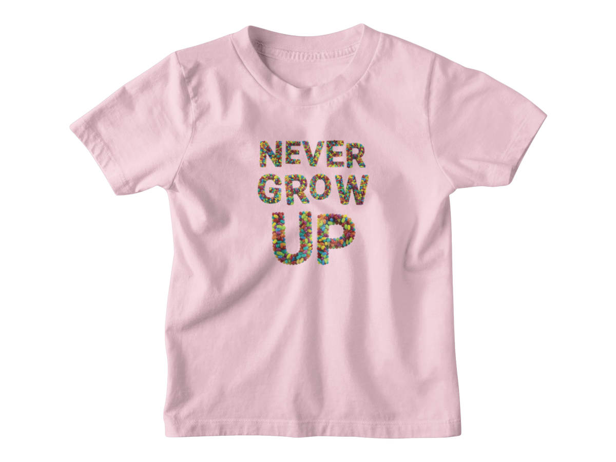 A light pink short-sleeve kid&