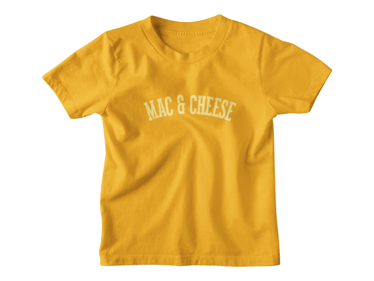 A yellow short-sleeve kids Thanksgiving t-shirt with &