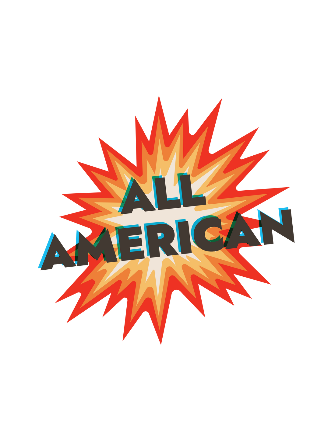 A Fourth of July graphic with a firecracker design and the text &