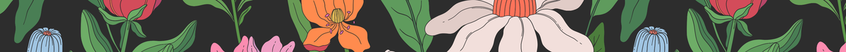 floral banner divider for the Handsome Panther website