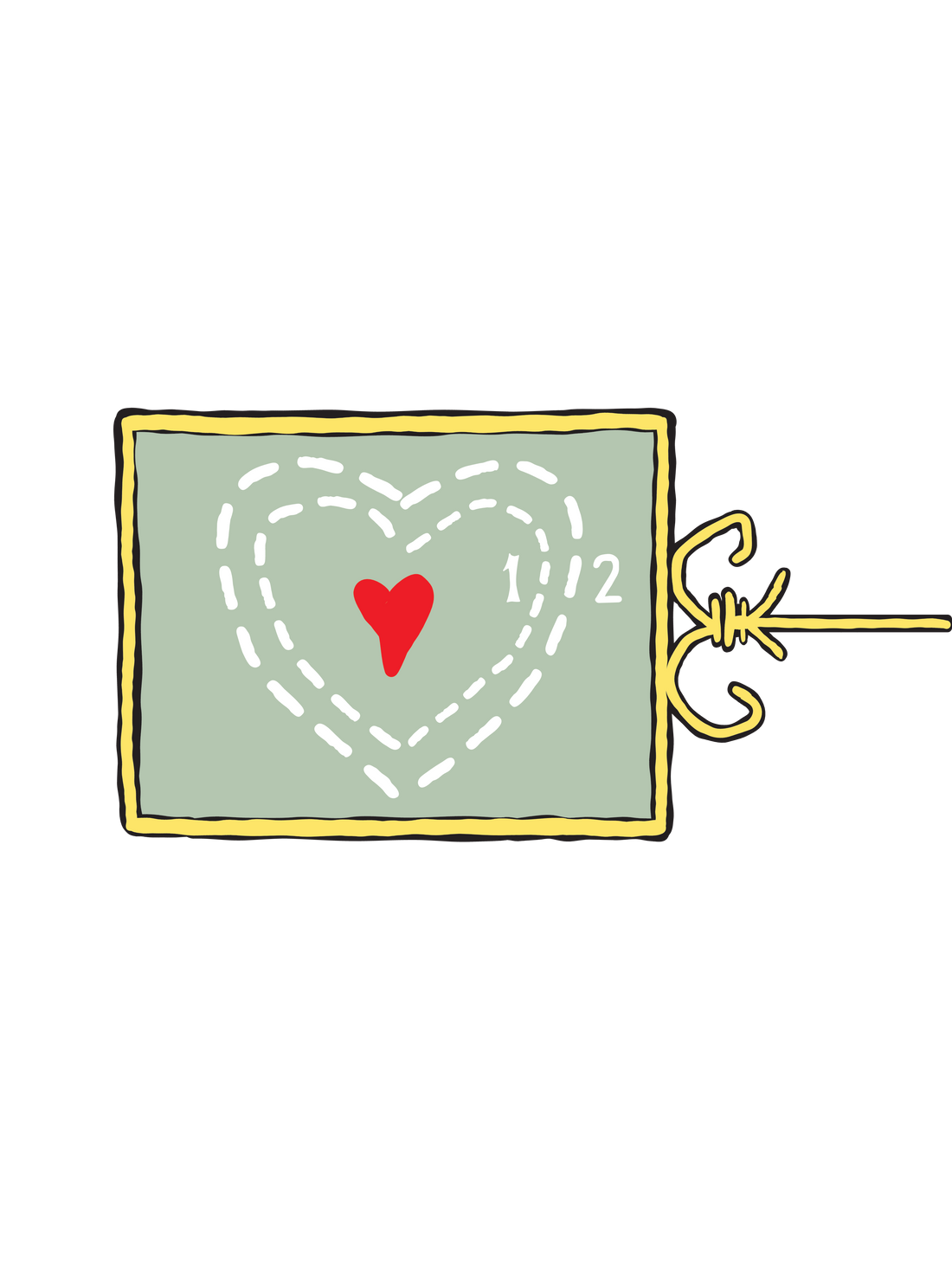 A Christmas graphic of the Grinch heart measure growing.