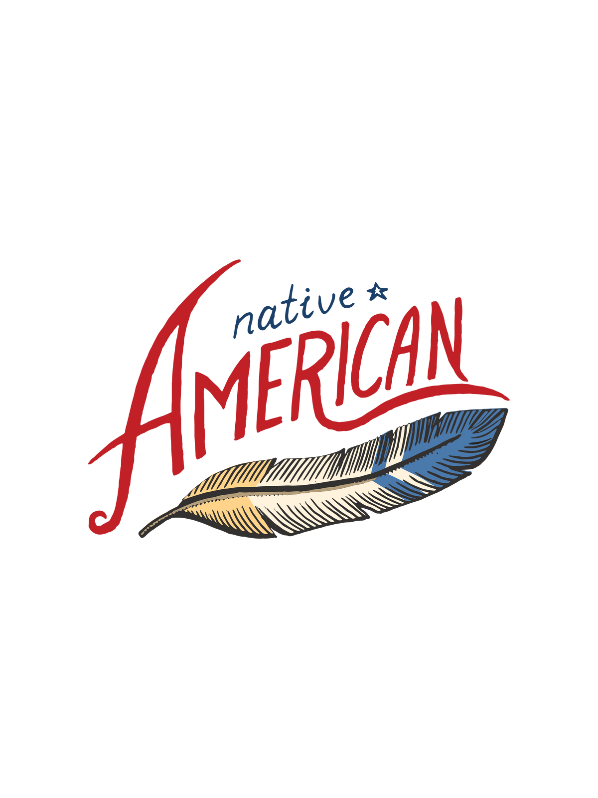 A graphic featuring a feather graphic with the text &