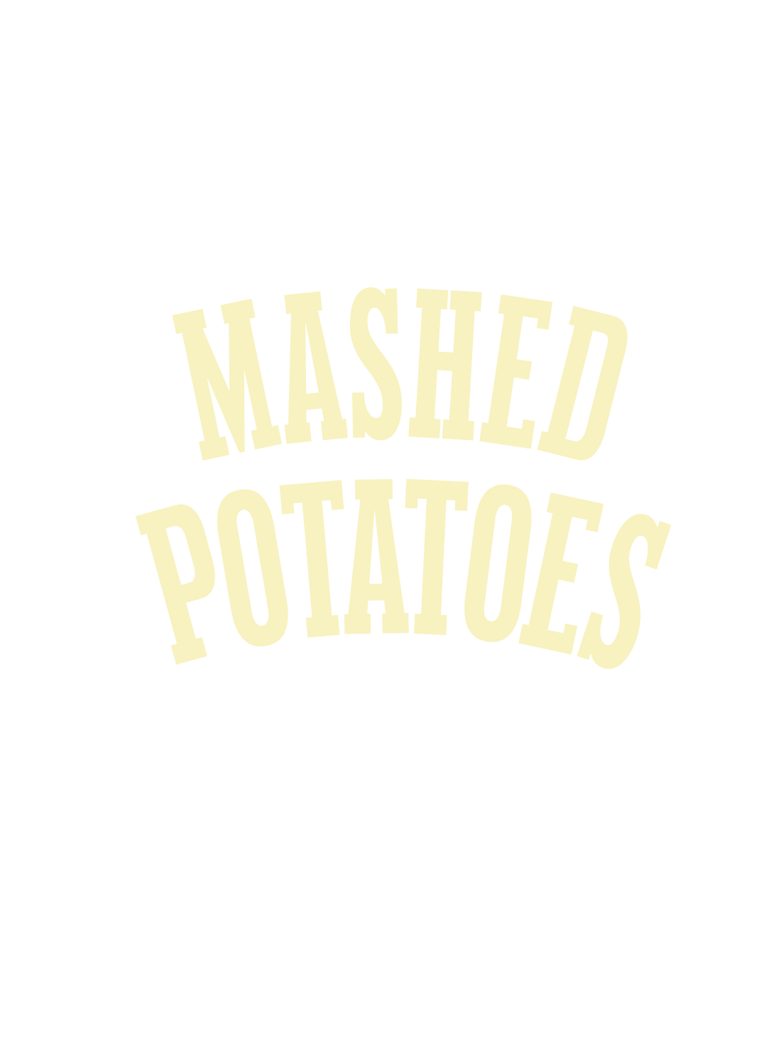 A graphic with &