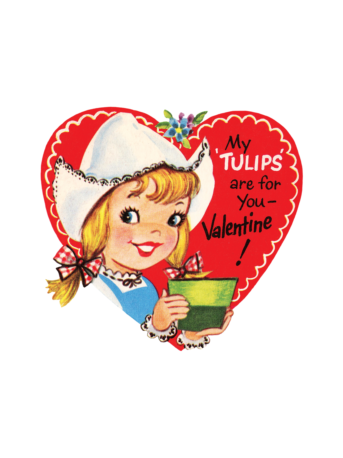 Retro Valentine Tulips - Infant Onesie