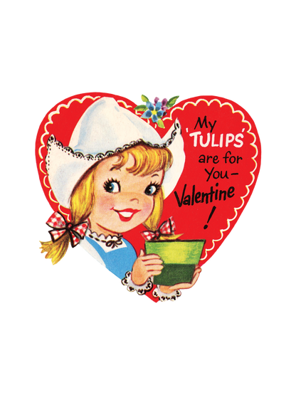 Retro Valentine Tulips - Infant Onesie