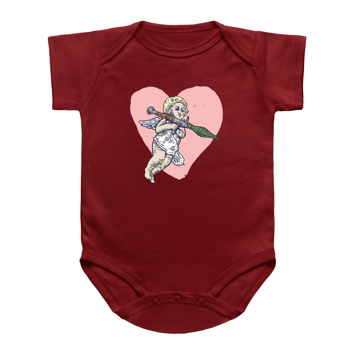 A red short-sleeve Valentine&