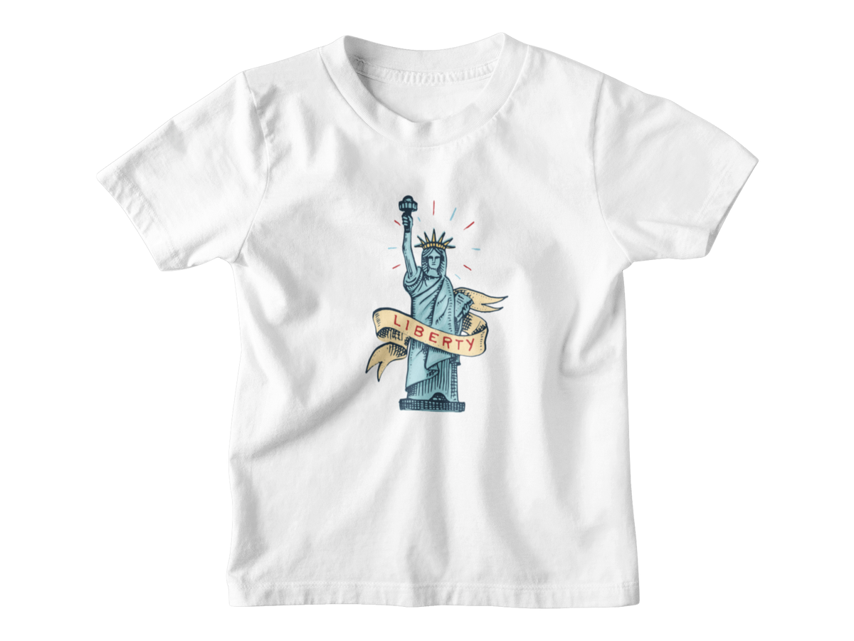 A white short-sleeve kids&